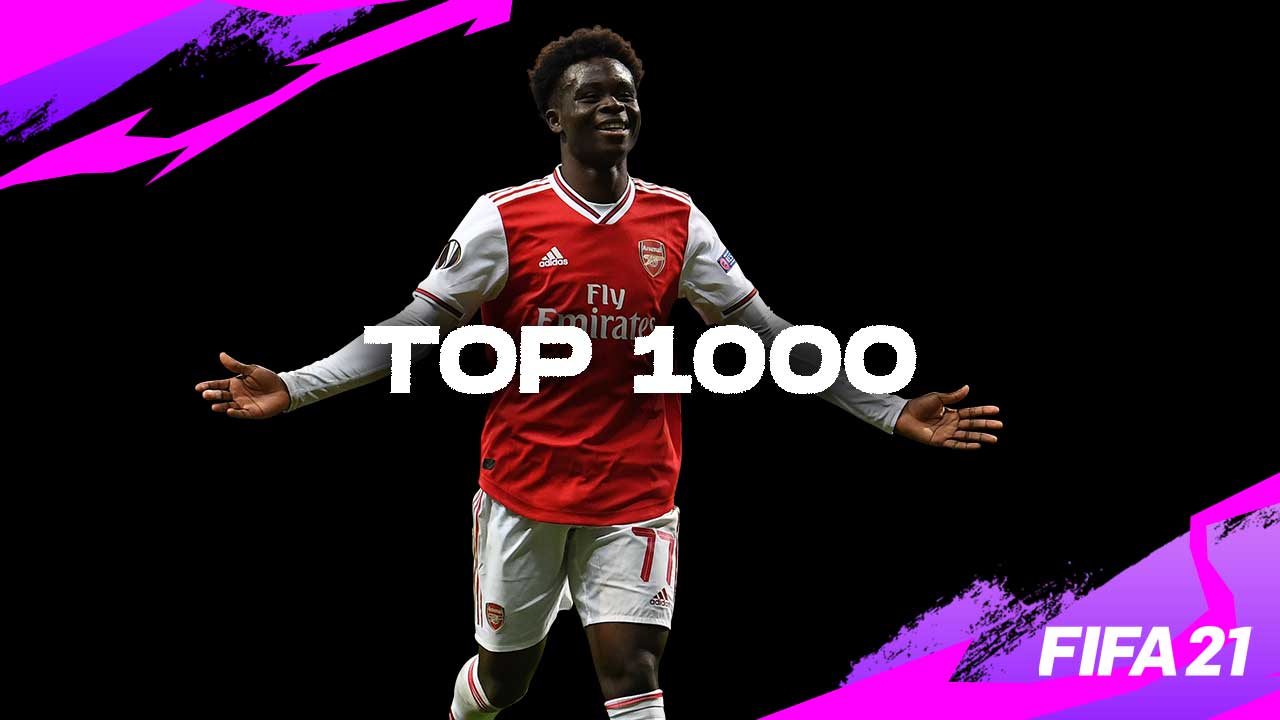 bukayo saka fifa 21 top 1000