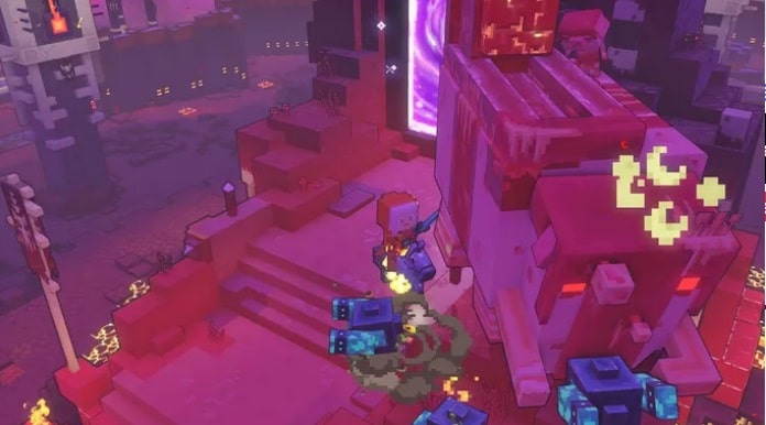 Como atacar em Minecraft Legends