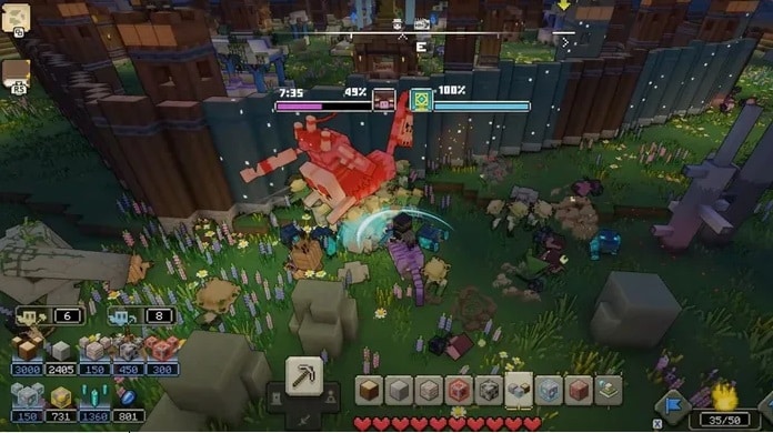 Como derrotar o Beast Boss em Minecraft Legends 1