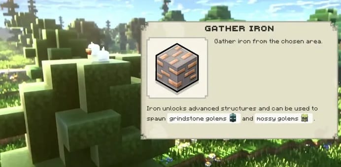 Onde encontrar Ferro em Minecraft Legends