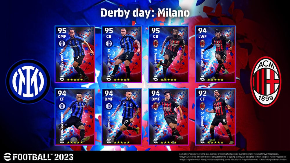 efootball 2023 temporada 3 cartas derby day
