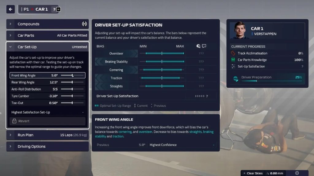 Guia de configurações F1 Manager 2023