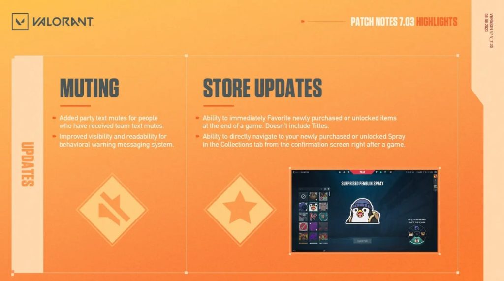 Valorant 7 03 Notas de Patch 1